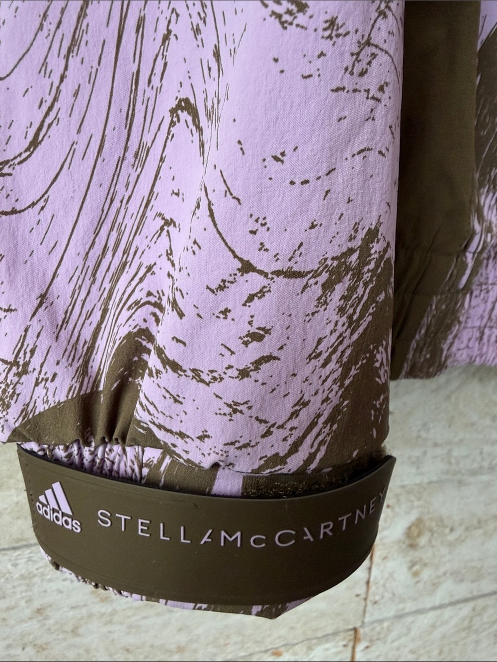 adidas by Stella McCartney TrueCasuals Moiré Wood Print Woven Track Jacket - Picture 8 of 9